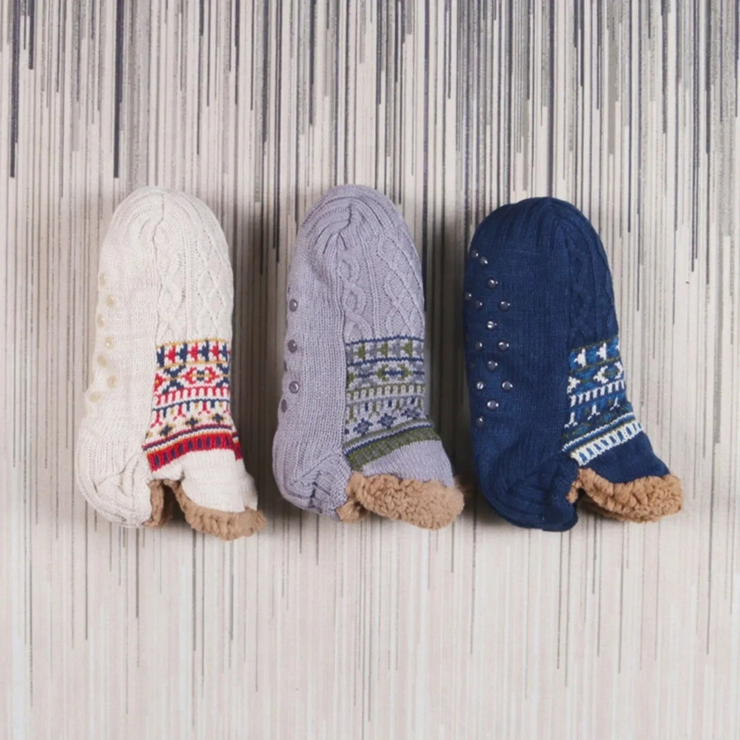 Refined Winter-warm non-slip house socks for women | Sofie