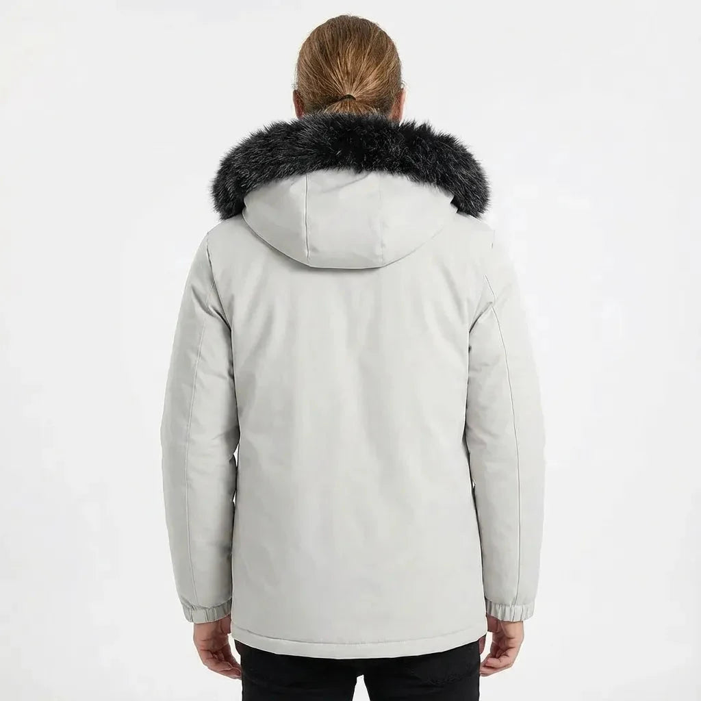 Warm classic quilted puffer jacket for men -2