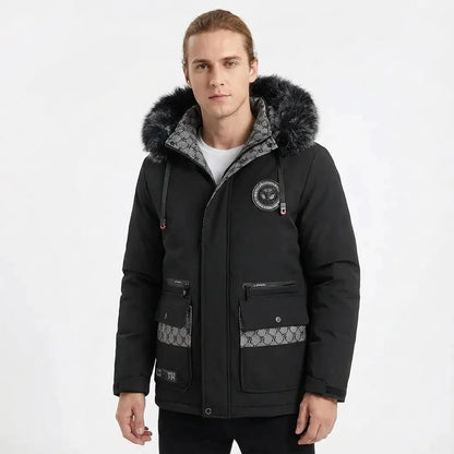 Warm classic quilted puffer jacket for men -5