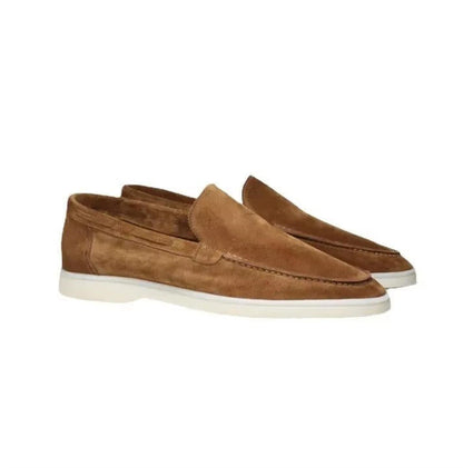 Smart suede slip-on yacht loafers for men -10