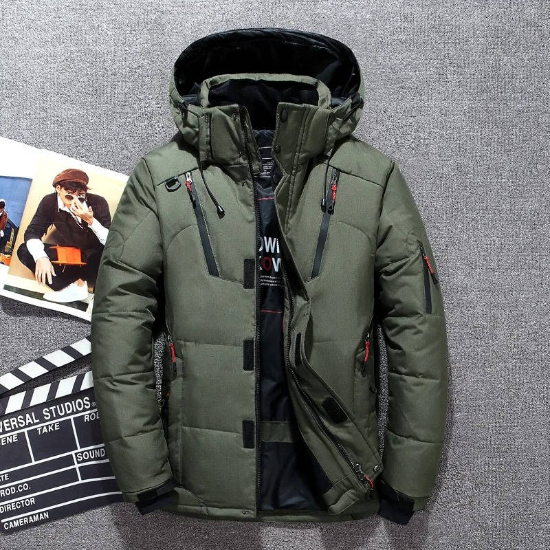 Warm waterproof insulated winter parka for men -4