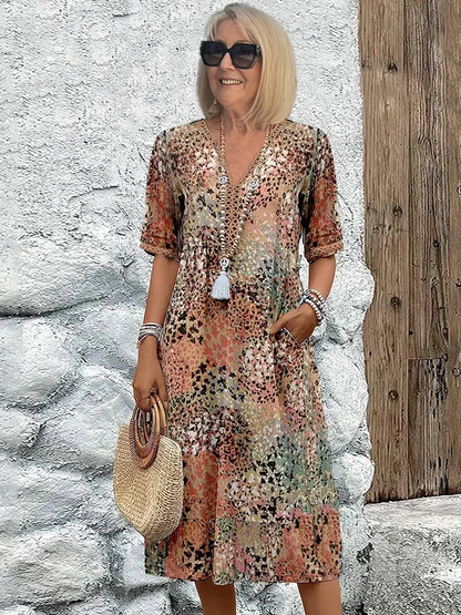 Elevated Effortless midi dress for women | Jessica