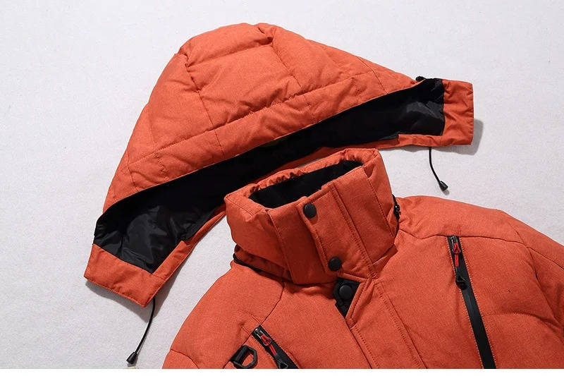 Warm waterproof insulated winter parka for men -8