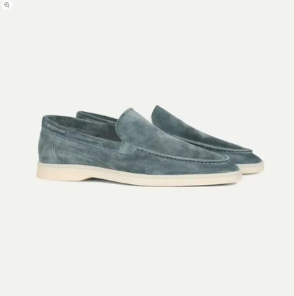 Smart suede slip-on yacht loafers for men -3
