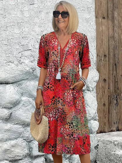 Elevated Effortless midi dress for women | Jessica