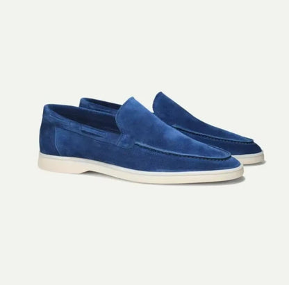 Smart suede slip-on yacht loafers for men -4