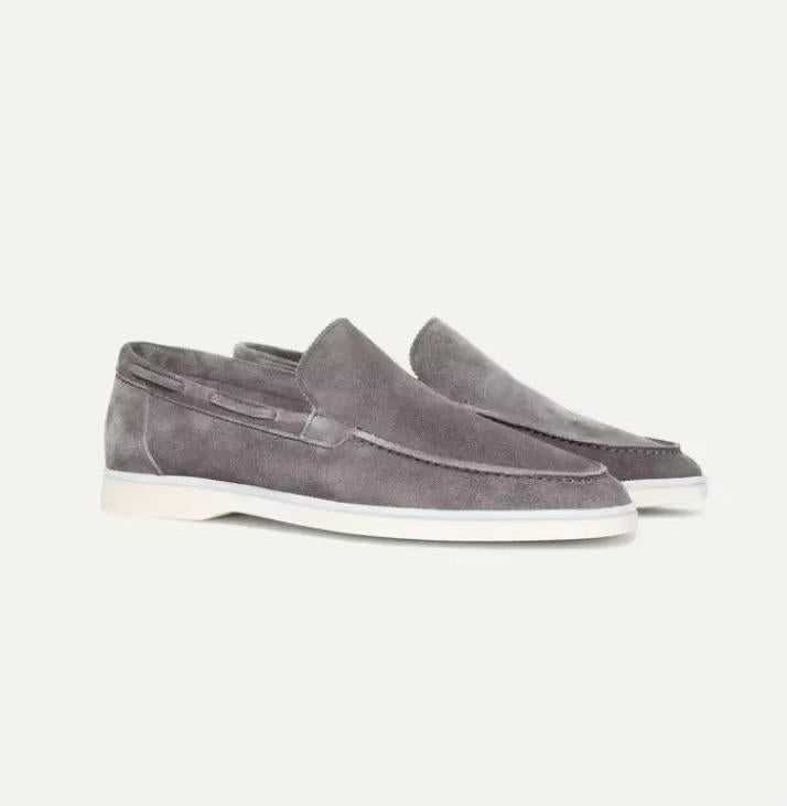 Smart suede slip-on yacht loafers for men -6