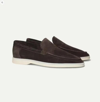 Smart suede slip-on yacht loafers for men -9