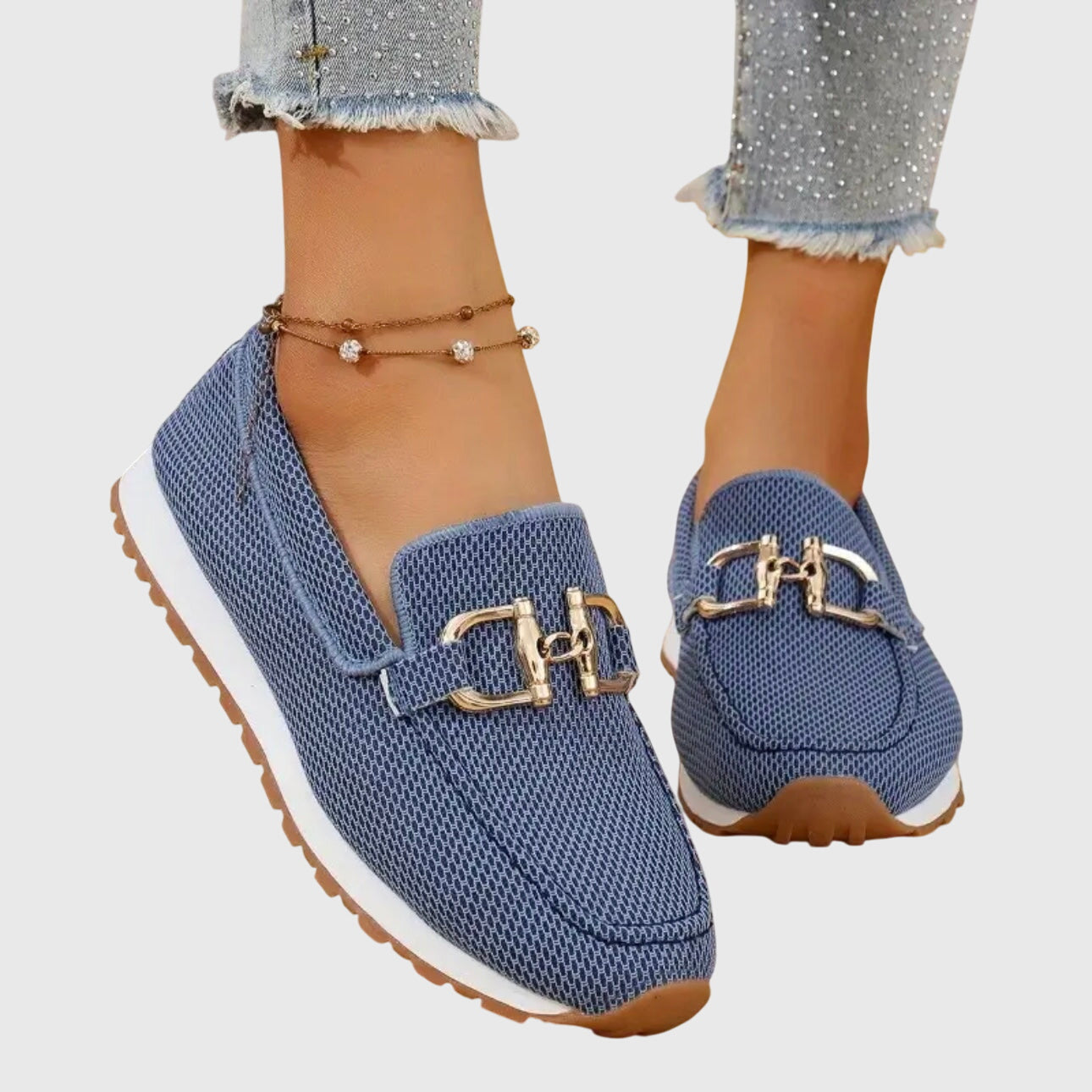Horsebit-detail loafer sneakers for women | Susie -6