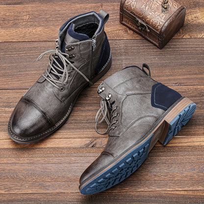 Pioneer Heritage brogue boots with classic detailing for men | Maxwell