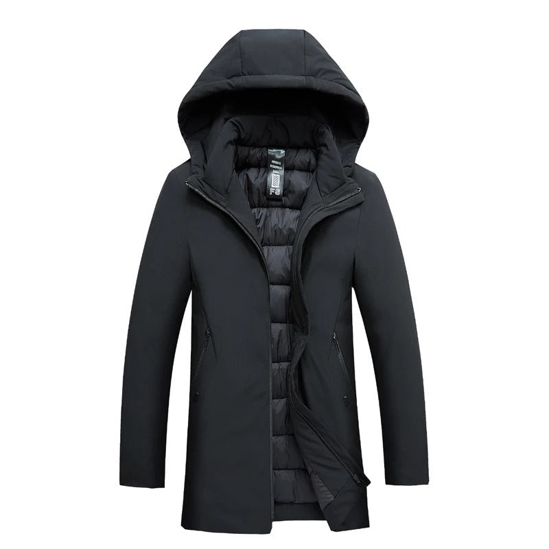 Styled Warm hooded winter parka for men | Mario