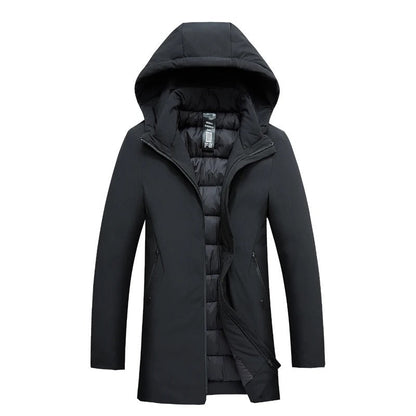 Styled Warm hooded winter parka for men | Mario