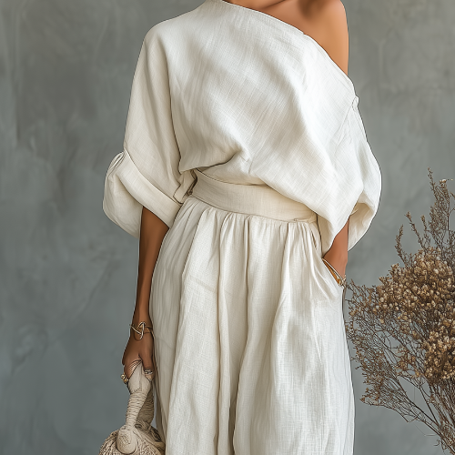 Relaxed boho wide-leg jumpsuit for women | Jova -3