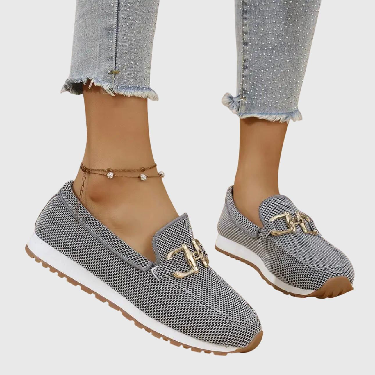 Horsebit-detail loafer sneakers for women | Susie -9
