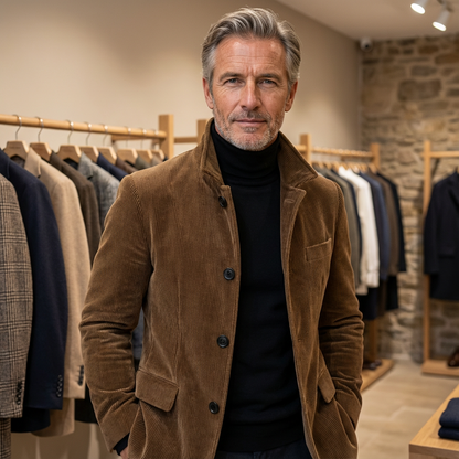 Casual vintage-inspired jacket for men | Casper -2