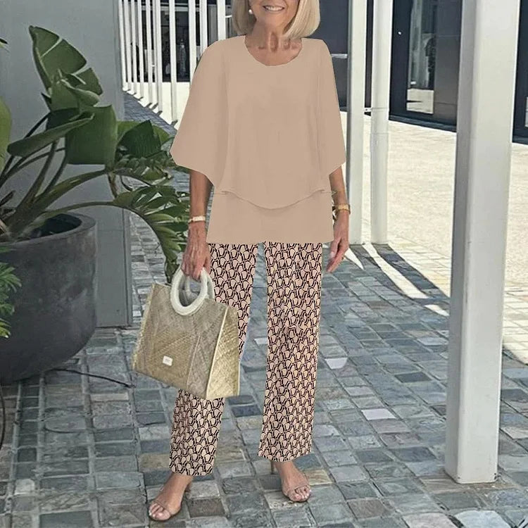 Bold printed co-ordinated two-piece set for women | Genevieve -7