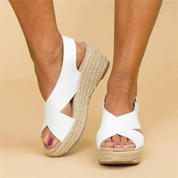 Comfortable orthopedic wedge espadrille sandals for women -2