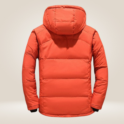 Warm thick fleece-lined winter parka for men | Nordfall -14