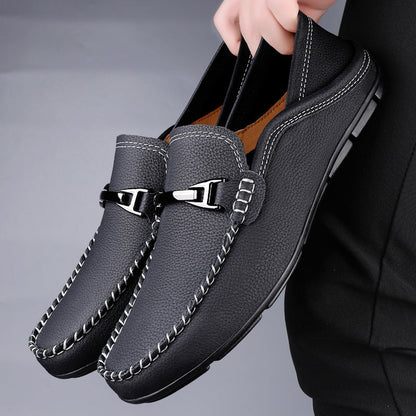 Classic genuine leather loafers for men | Melver -5