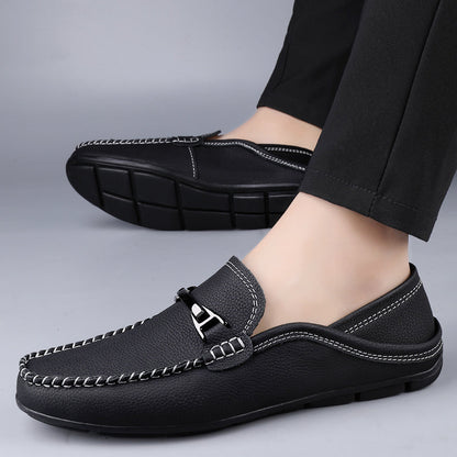 Classic genuine leather loafers for men | Melver -3