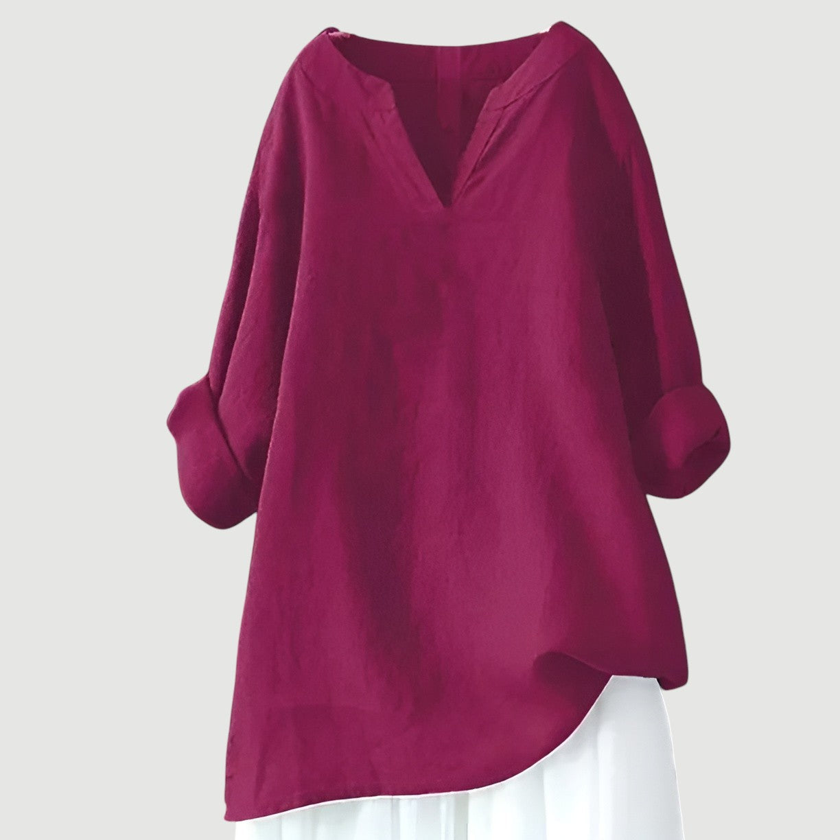 Everyday relaxed longline tunic top for women | Elise -3