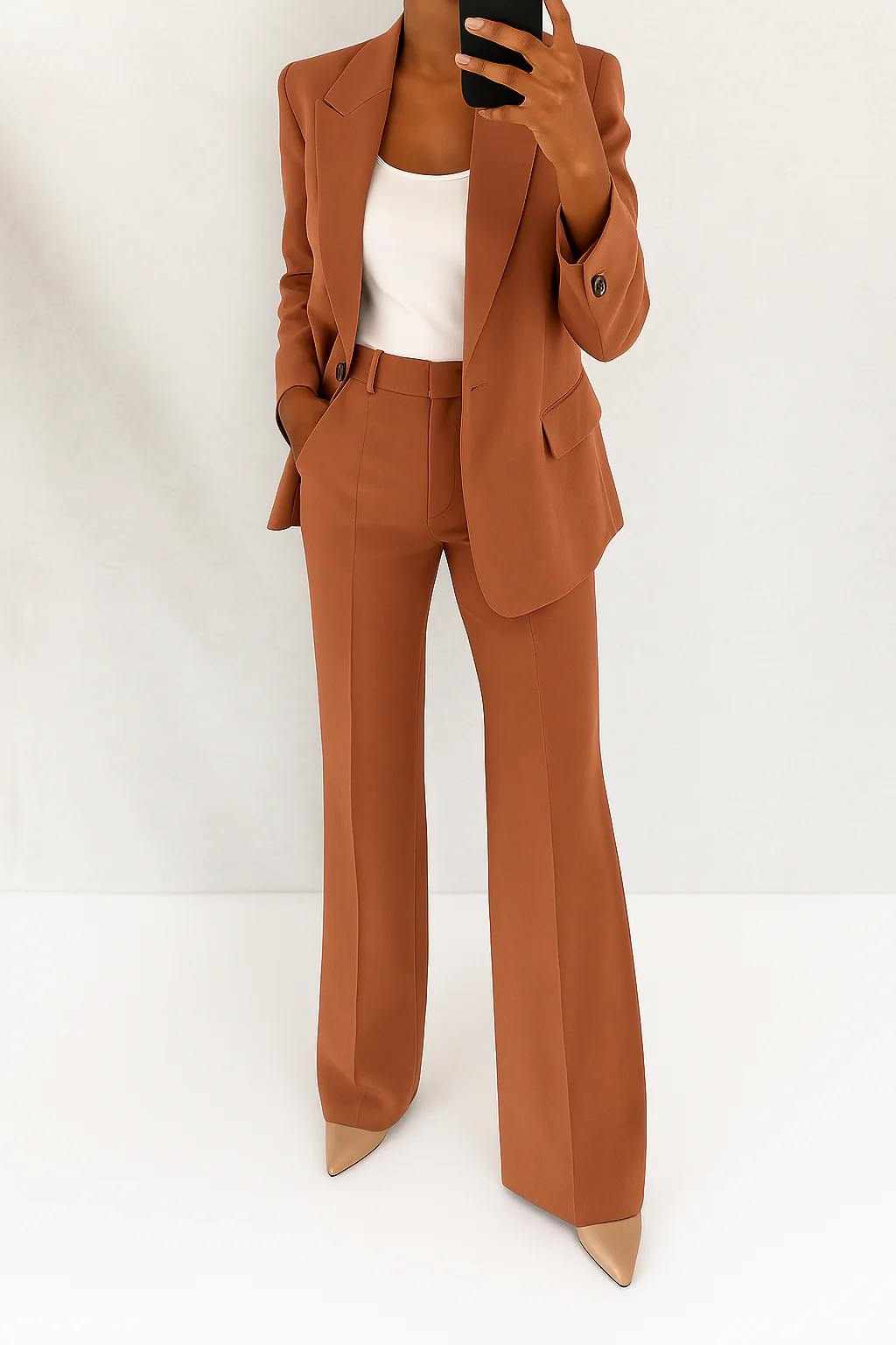 Tailored smart two-piece suit for women | Julie -4