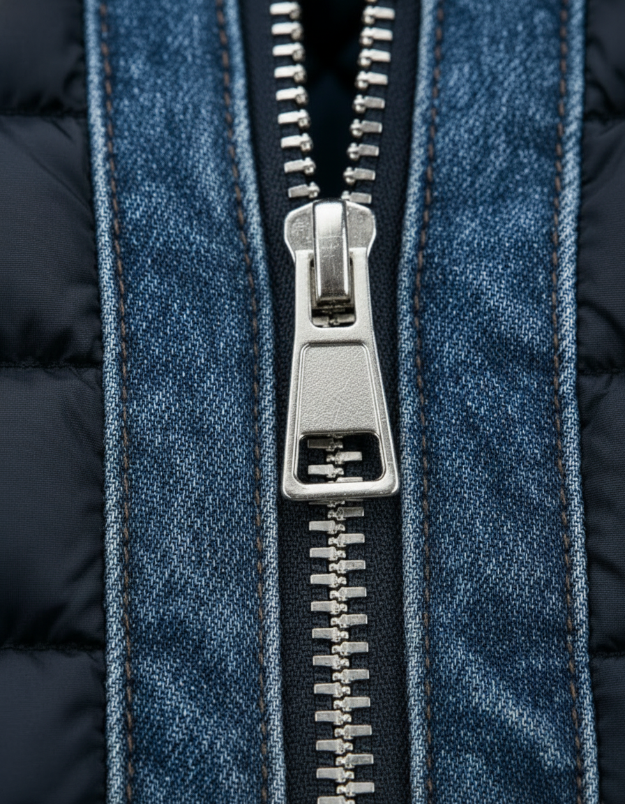 Hybrid denim quilted jacket for men | Jeremy -4