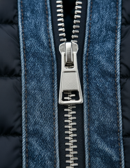 Hybrid denim quilted jacket for men | Jeremy -4