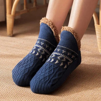 Refined Winter-warm non-slip house socks for women | Sofie