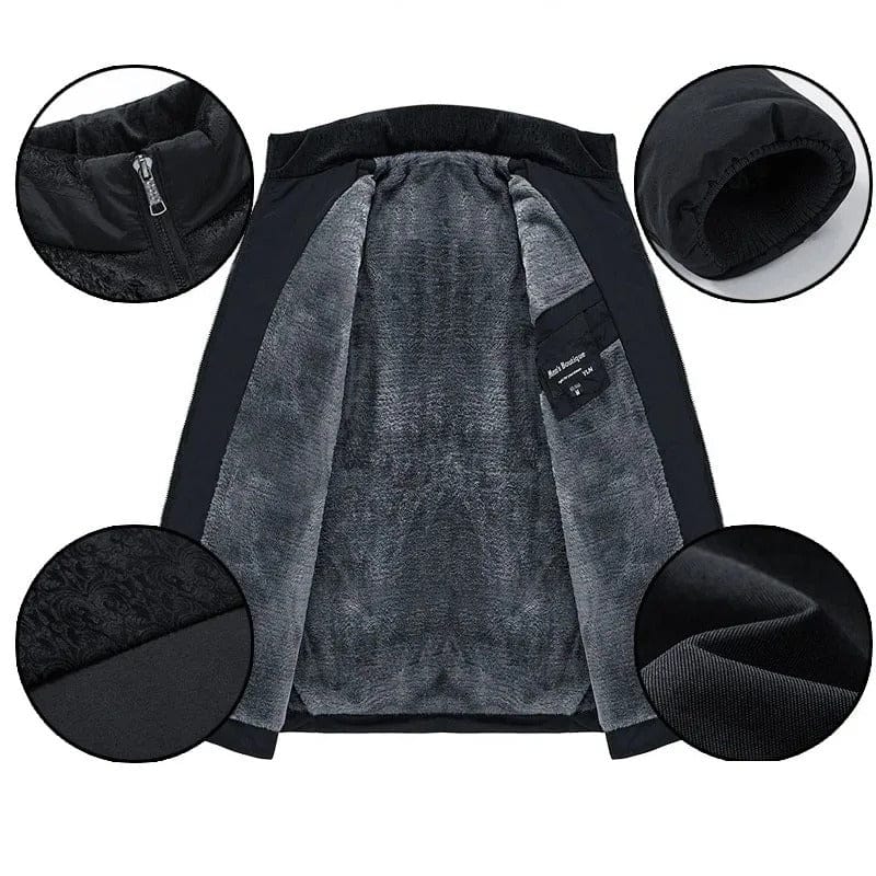 Insulated stand-collar tech jacket for men | Oscar -3