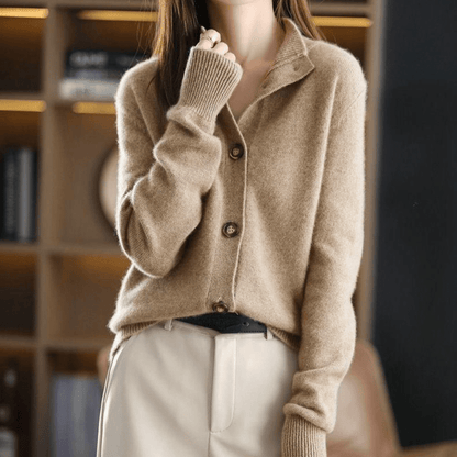 Soft elegant open-front cardigan for women | Darla -6