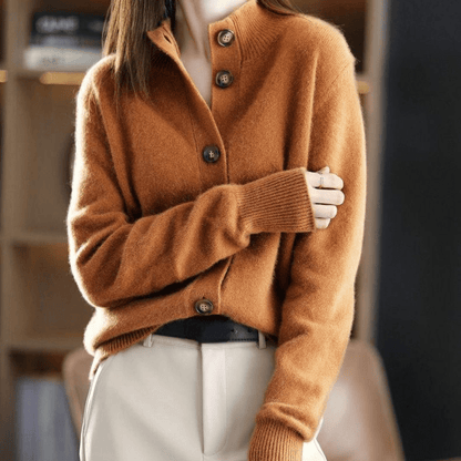 Soft elegant open-front cardigan for women | Darla -3