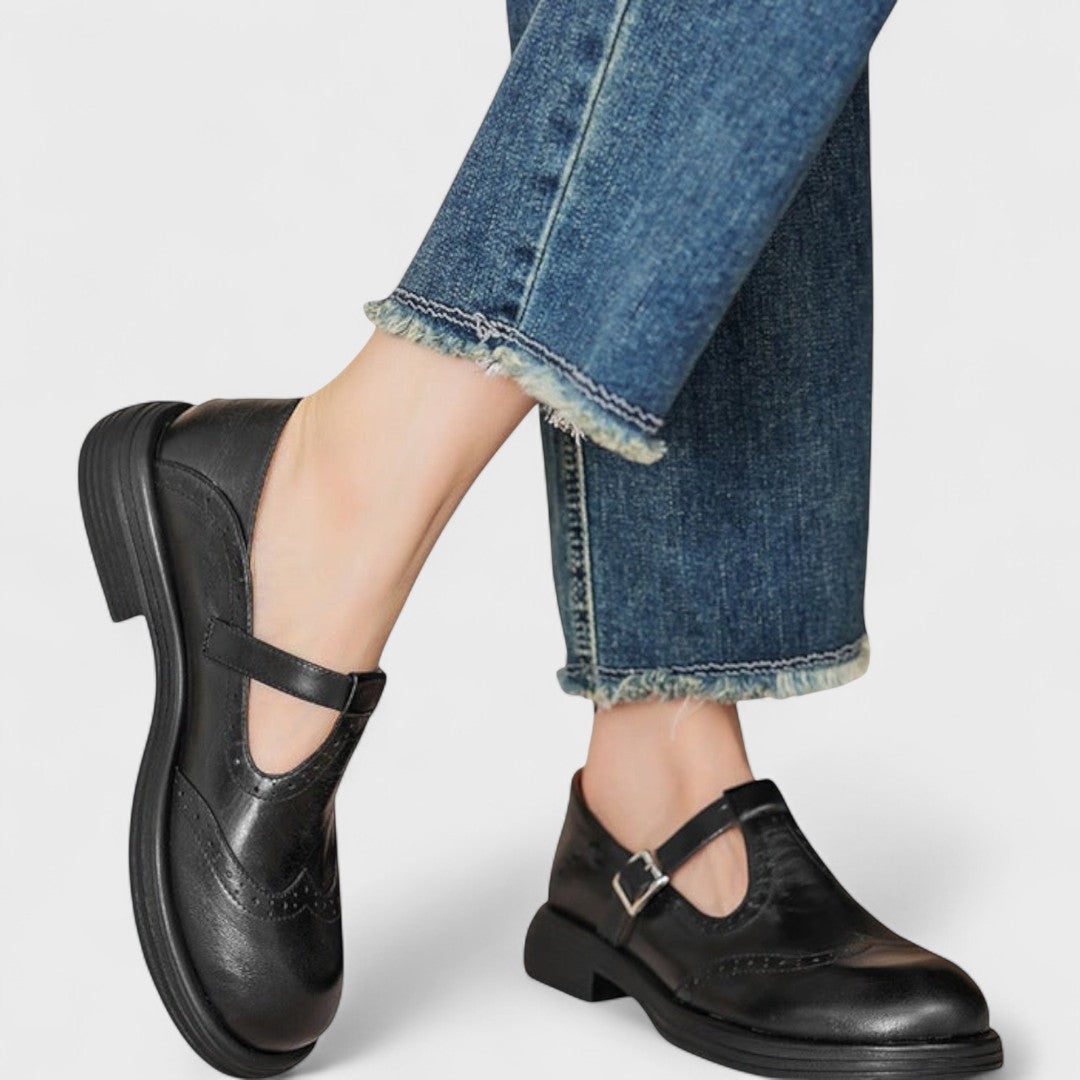 Slip-on block heels with cushioned support for women | Eloise -3