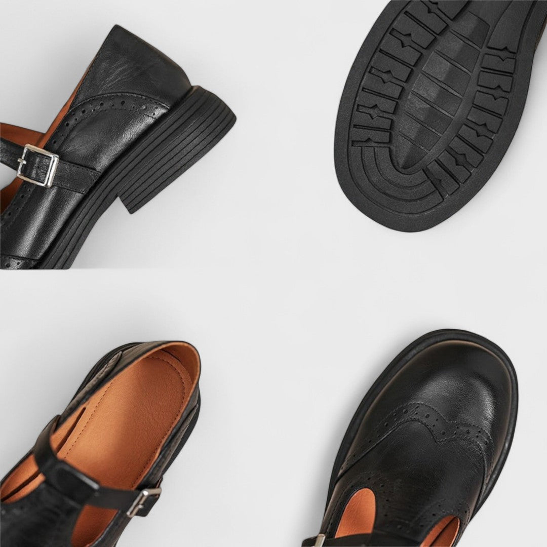 Slip-on block heels with cushioned support for women | Eloise -5