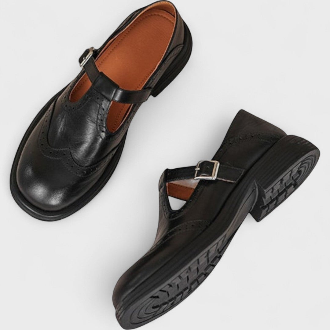Slip-on block heels with cushioned support for women | Eloise -4