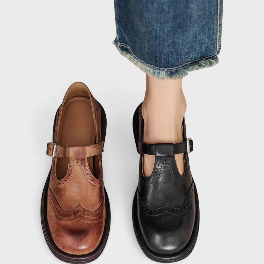 Slip-on block heels with cushioned support for women | Eloise -2