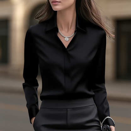Classic button-down chic blouse for women | Paris -5