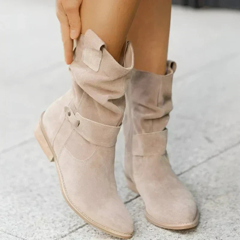 Classic orthopaedic suede ankle boots for women | Esther -3