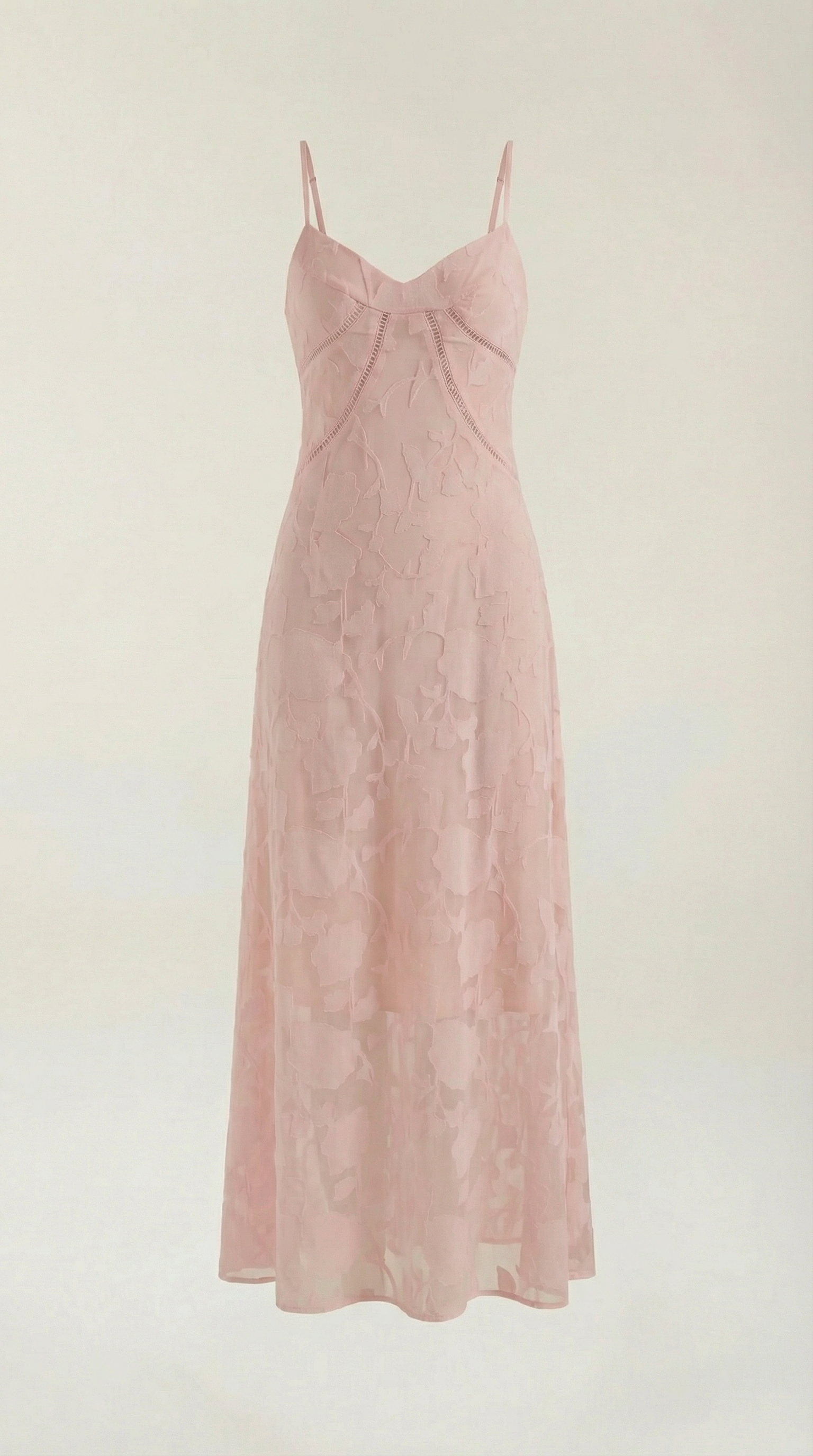 Elegant sweetheart lace maxi dress for women | Arabelle -9