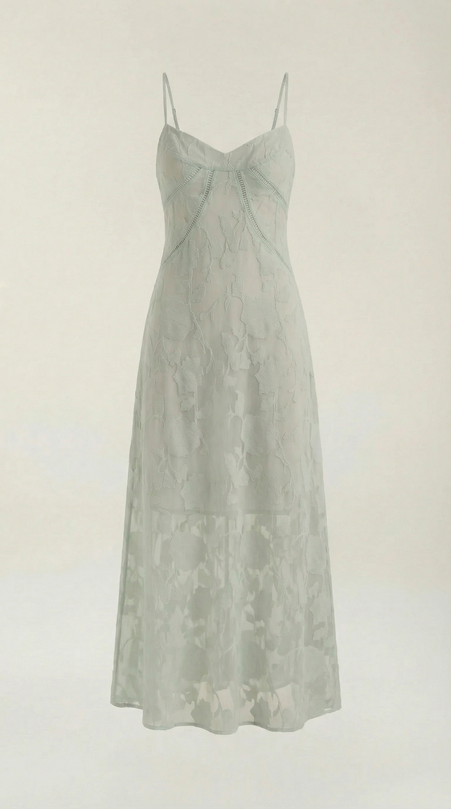 Elegant sweetheart lace maxi dress for women | Arabelle -20