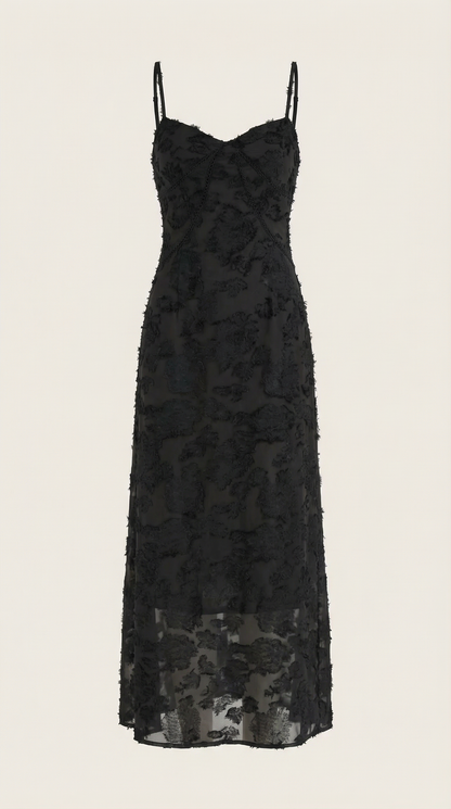 Elegant sweetheart lace maxi dress for women | Arabelle -25