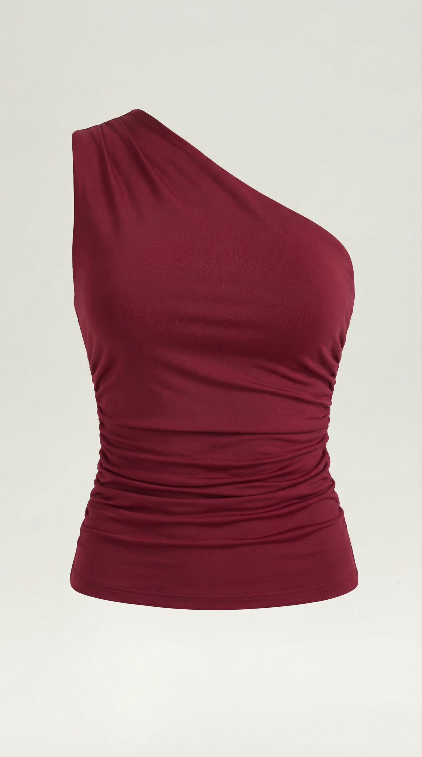 Sleeveless one-shoulder knit top for women | Briony -24
