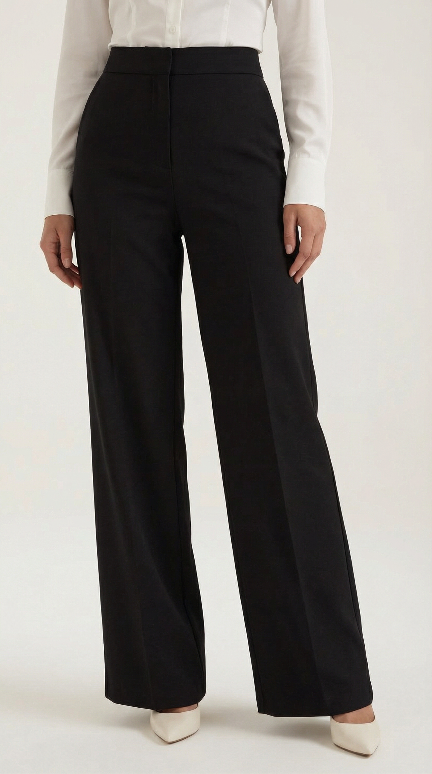 Wide-leg relaxed everyday trousers for women | Hazel -3