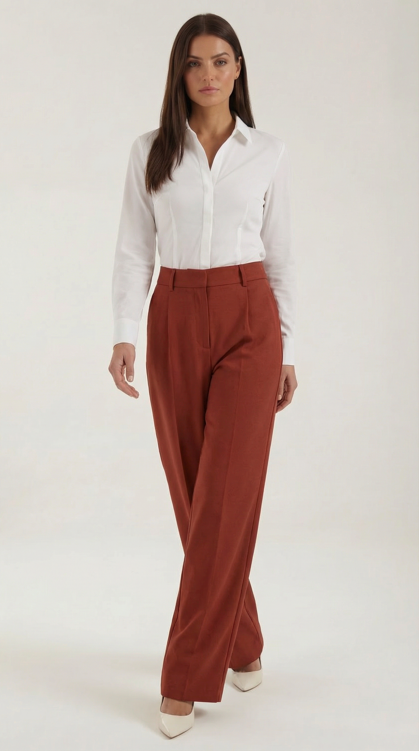 Wide-leg relaxed everyday trousers for women | Hazel -7