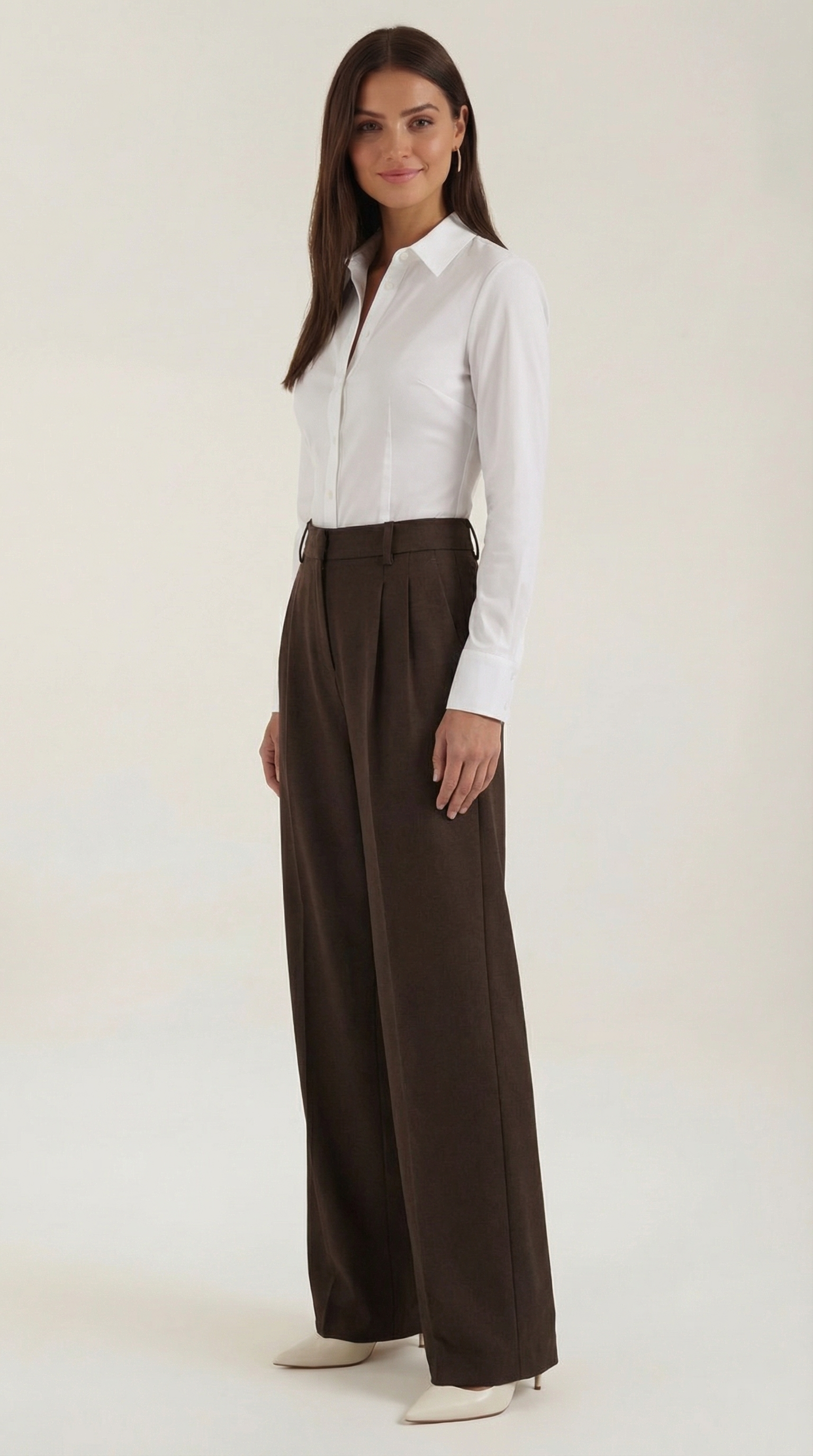 Wide-leg relaxed everyday trousers for women | Hazel -9