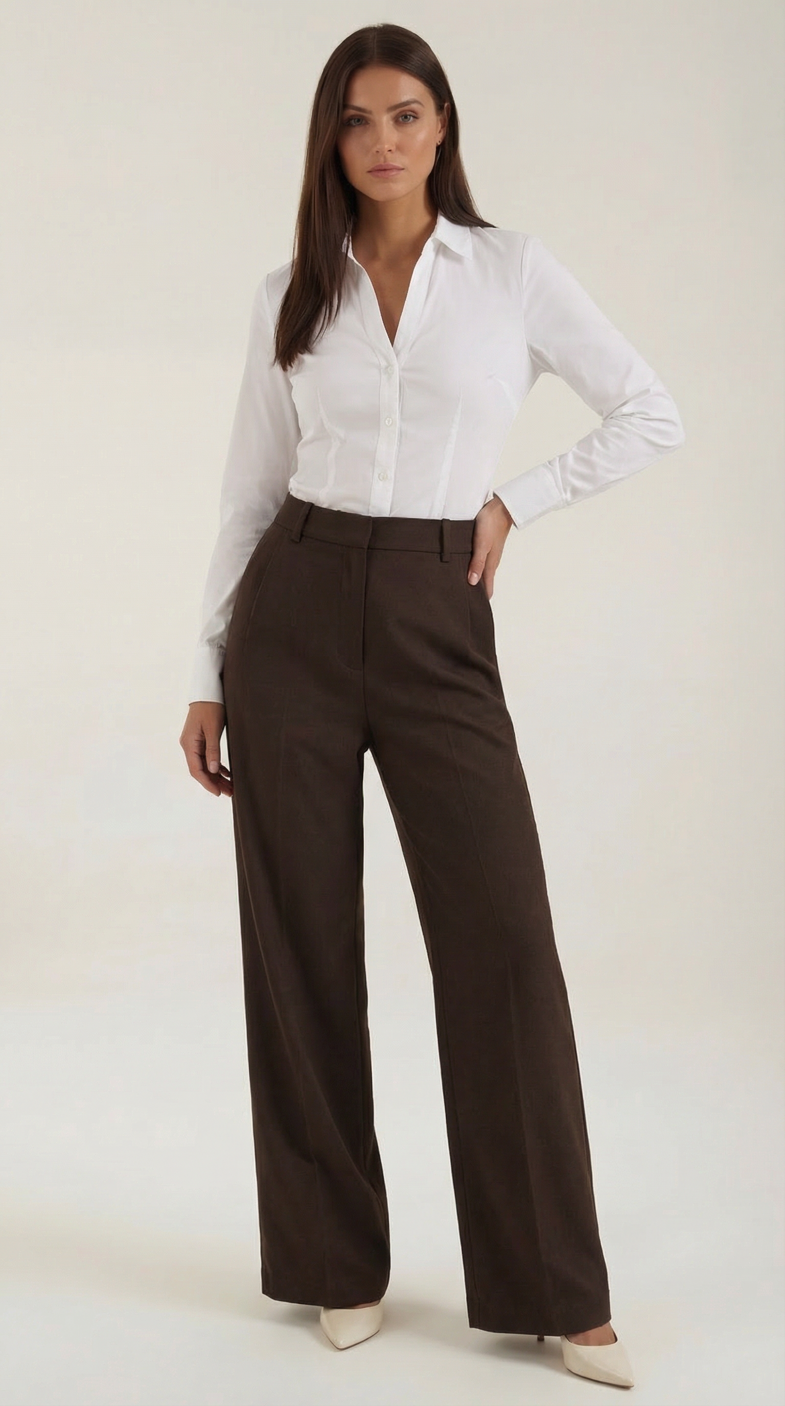 Wide-leg relaxed everyday trousers for women | Hazel -6