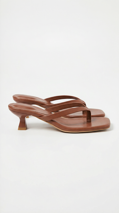 Elegant thong kitten heel sandals for women | Jessica -16