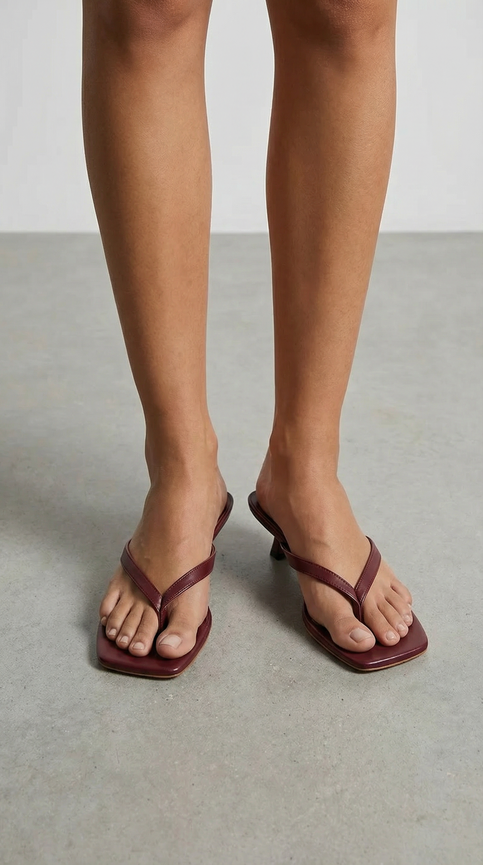 Elegant thong kitten heel sandals for women | Jessica -14