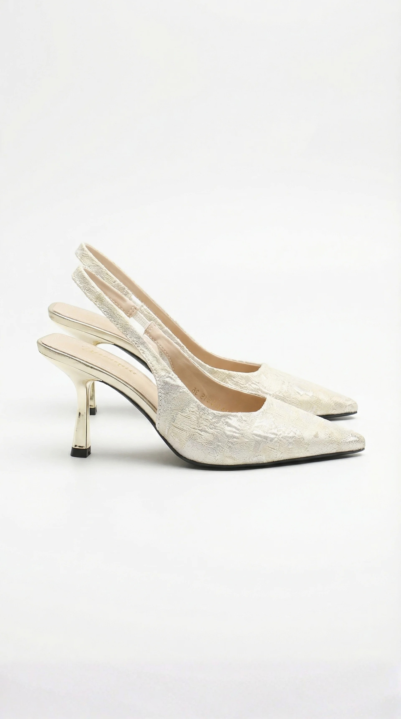 Elegant lace heeled sandals for women | Rachel -7