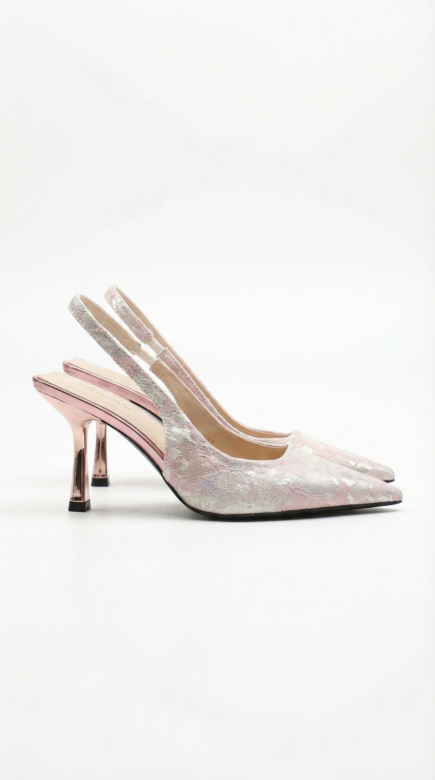 Elegant lace heeled sandals for women | Rachel -1